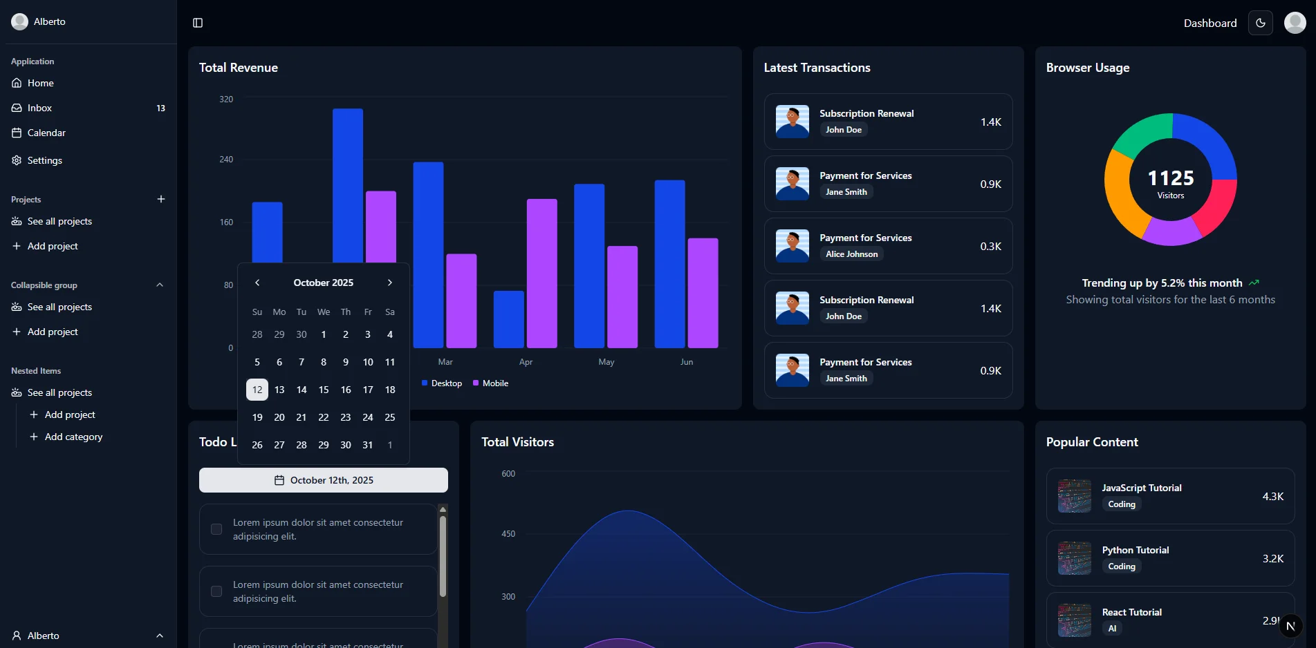 Dashboard